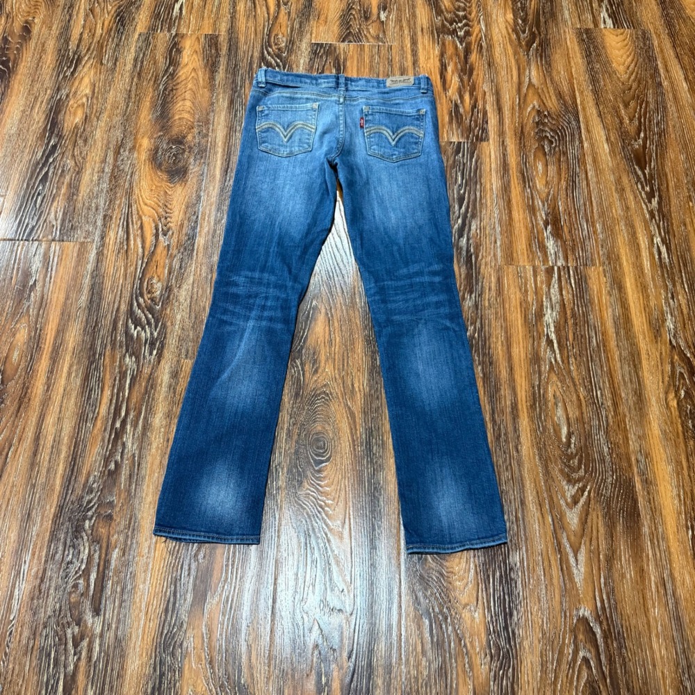 Levi's 10 Regular Skinny Jeans Kids Blue Medium Wash Stretch Denim STAIN